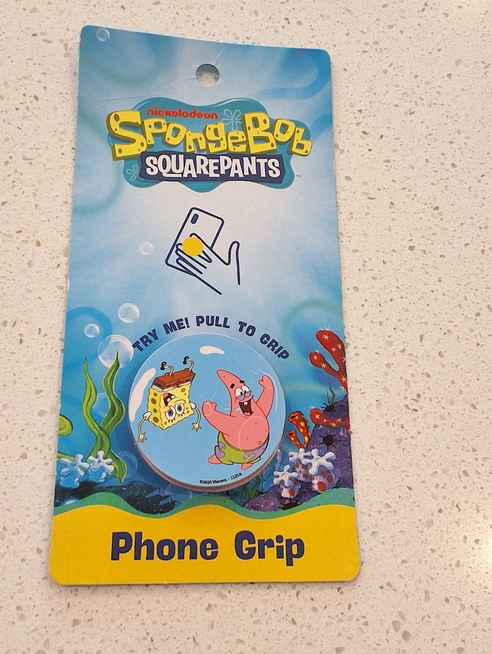 Nickelodeon SpongeBob SquarePants Patrick Phone Grip Stand Holder, NEW